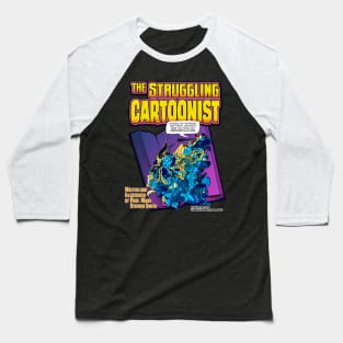 Struggling Cartoonist Open Book Baseball T-Shirt